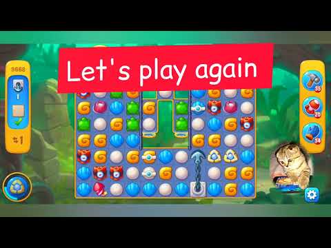 Fishdom 2022, no Boosters,  9668  level  -  прохождение без бустеров,  9668  уровень.