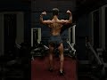 teen bodybuilder back double bicep 5 days out