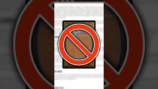 Una carta BANNATA in anticipo 🚫 #mtg