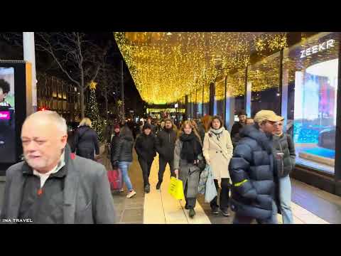 STOCKHOLM CHRISTMAS WALKING TOUR 2025 🎄🇸🇪 4K – Magical Christmas Vibes City Tour