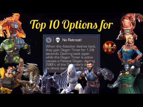Top 10 Counters for No Retreat node! #MCOC(Marvel Contest of Champions)