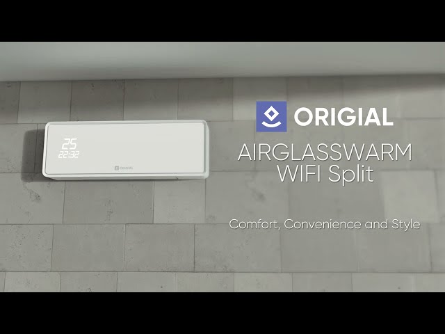 Origial AIRGLASSWARM WIFI Split de Baño 2000W video