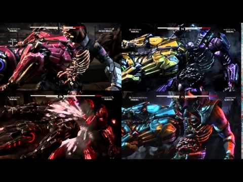 Mortal Kombat X Triborg X-Ray Move Variation Differnces