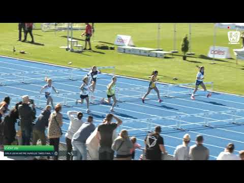 Girls U09 60m Hurdles TF 1: 2021 Commonwealth Bank State Track and Field Championships // LAVicTV