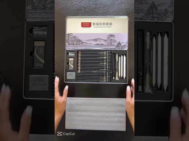 Vídeo relacionado con Lápices de Grafito Multiusos para Bocetos de Carbón, 6 Unidades, para Artistas, Diseñadores, Cartón Compacto