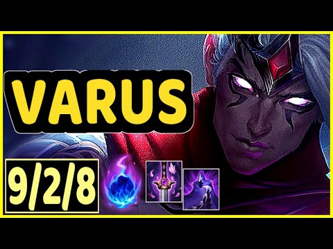 VARUS VS MISS FORTUNE - 9/2/8 KDA ADC GAMEPLAY