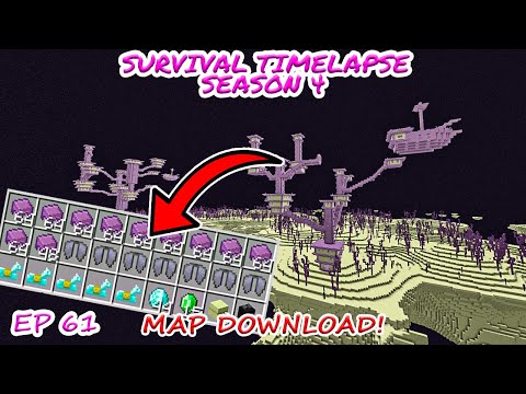 Raiding End City | Minecraft Survival Timelapse Season 4 Episode 61