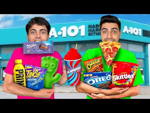 24 SAAT BOYUNCA SADECE A101 YEMEKLERİNİ YEDİK !