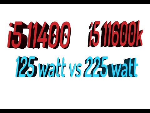 i5 11600k vs 11400 test power consumption temperature