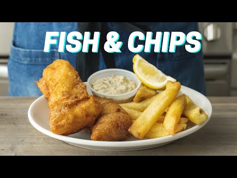 Crispy Homemade FISH AND CHIPS Recipe