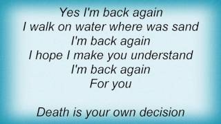 Andi Deris - Back Again Lyrics