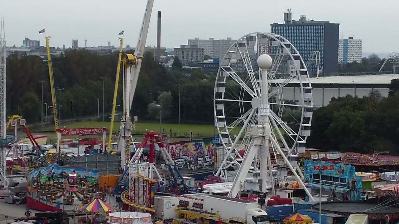 A look at how Hull Fair looks when it is closed.
