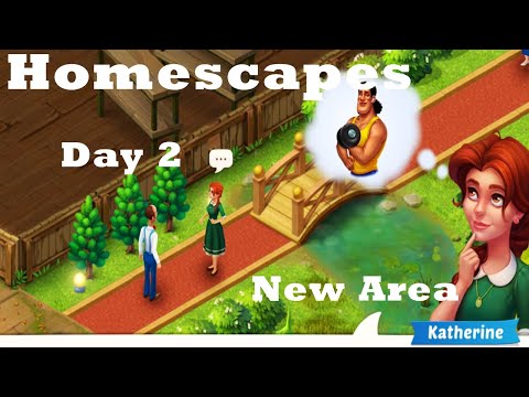 Homescapes Movie Day 2 HD New Area  restoration Walkthrough | Gym Setup | Install a Washstand