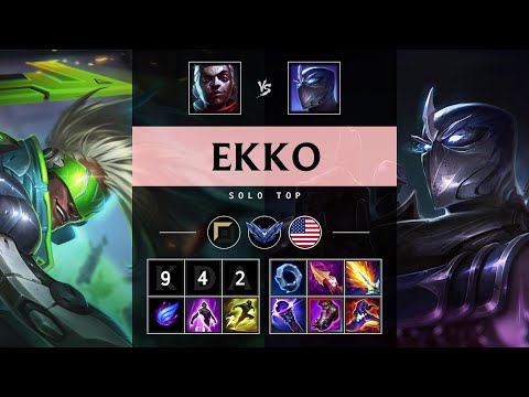 Ekko Top vs Shen - NA Diamond Patch 25.09