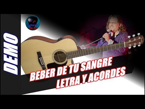 BEBER DE TU SANGRE Letra y Acordes - Los Amantes de Lola - (DEMO)