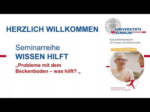 Seminarreihe Wissen hilft - „Probleme mit dem Beckenboden“