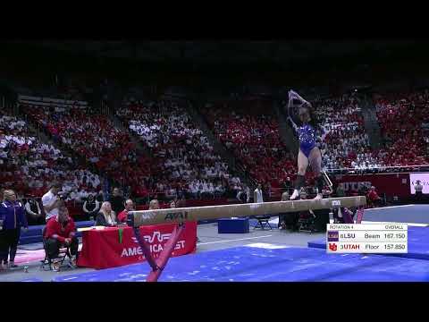 KJ Johnson (LSU) Beam @ Utah 2023 9.725