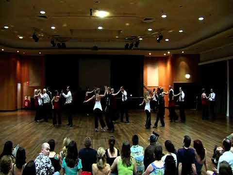 2008 Ceroc Christmas Party - '3 Minutes' IntroMediate Routine