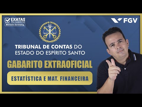 TCE ES 2023  | Gabarito Extraoficial - Estatística e Matemática Financeira
