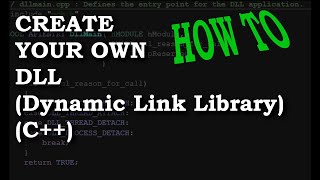 How-To Create And Use A DLL (Dynamic Link Library) with C++ MSVC Visual Studio 2019 Walkthrough