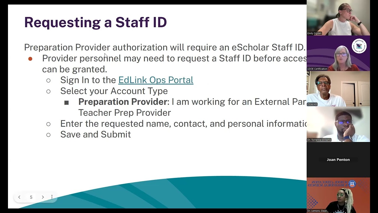 LEC Preparation Provider Training