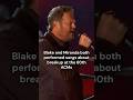 Miranda Lambert and Blake Shelton performed breakup songs at the 60th ACMs