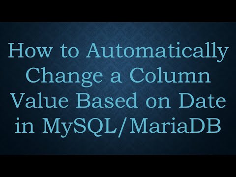 How to Automatically Change a Column Value Based on Date in MySQL/MariaDB