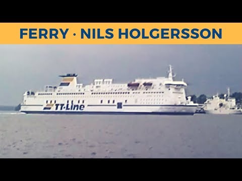 Classic Ferry Video 1995 - Arrival of ferry NILS HOLGERSSON in Travemünde (TT-Line)