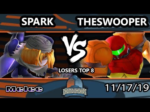 DHATL 2019 SSBM Singles - Spark (Sheik) Vs. A2M | TheSWOOPER (Samus) Smash Tournament Losers Top 8