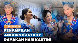 Anggun bak Putri Keraton, Intip Gaya Annisa Pohan di Perayaan Hari Kartini, Berkebaya Encim Biru