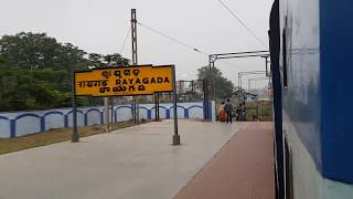preview picture of video 'Rayagada Departure and crossing the Famous Majhigouri Railway bridge'