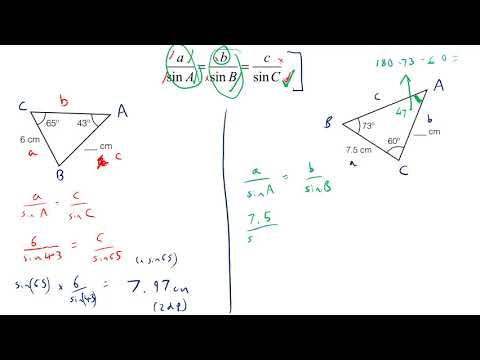 Year 10: Sine Rule - Missing Sides