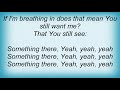 Bethany Dillon - Something There Lyrics
