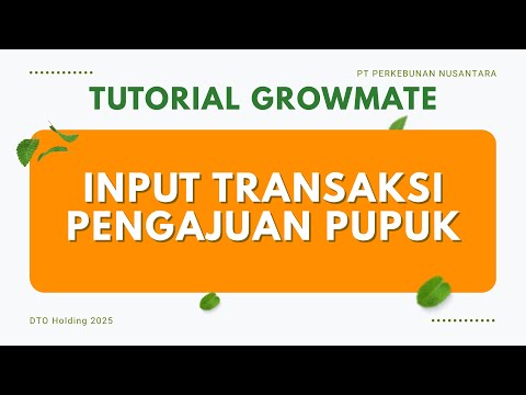 Input Transaksi Pengajuan Pupuk