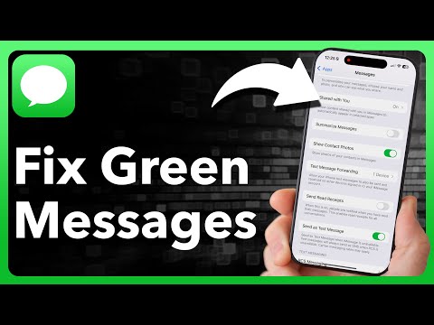 Fixed Iphone Sending Green Messages