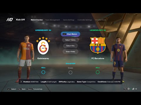 Galatasaray vs FC Barcelona | EA FC 26 | Gameplay Simulation