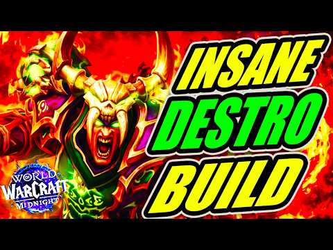 BEST DESTRUCTION WARLOCK BUILD + BURST ROTATION + MACROS +STATS Midnight 12.0 World of Warcraft PvP