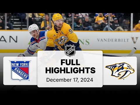 NHL Highlights | Rangers vs. Predators | December 17, 2024