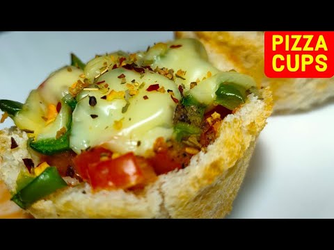 Pizza cups| Bread Pizza cups recipe| Pizza muffins| Birthday party snacks| Snacks recipe|Bread Pizza