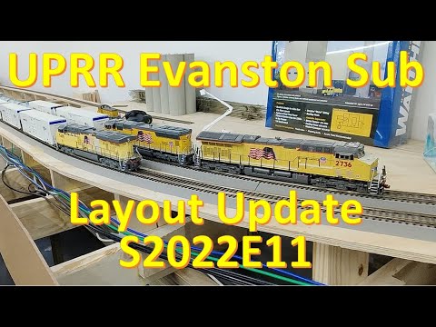s2022e11 - Model Train Layout Built for Operations & Realism. More work on peninsula turnback curve.