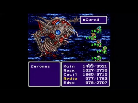 Final Fantasy 4 (North American Version) - Part 18 - Final Boss Zeromus + Ending