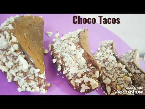 Chocolate Tacos Recipe | Easy & Simple Domino's Style Chocolate Cake Tacos without cream