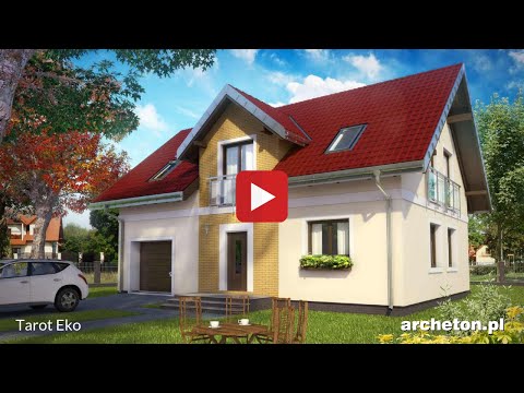 Projekt domu Tarot Eko - archeton.pl - z użytkowym poddaszem 172,7 m2