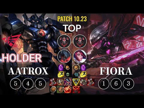 RW Holder Aatrox vs Fiora Top - KR Patch 10.23
