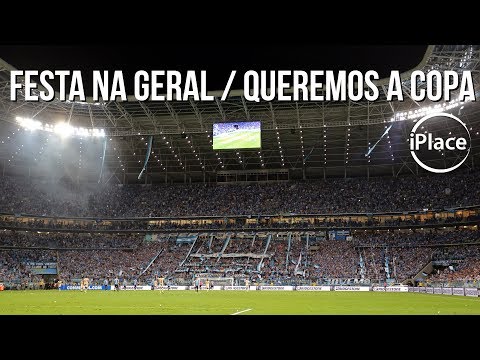 "Festa na Geral / Queremos a Copa - Grêmio x Barcelona (EQU)" Barra: Geral do Grêmio • Club: Grêmio