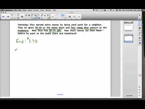 Math Video Training Course 2: Lesson 3-4: Problem-Solving: Working Backward