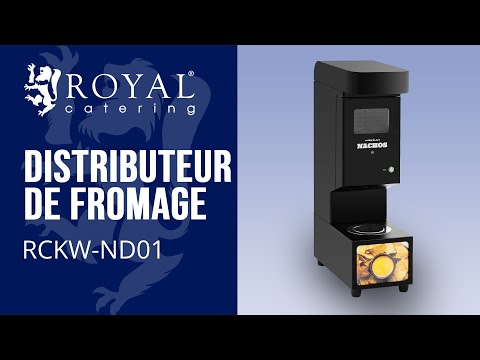 video - Distributeur de Fromage - Design moderne - 4,8 l - 55 - 80 °C - noir - Royal Catering