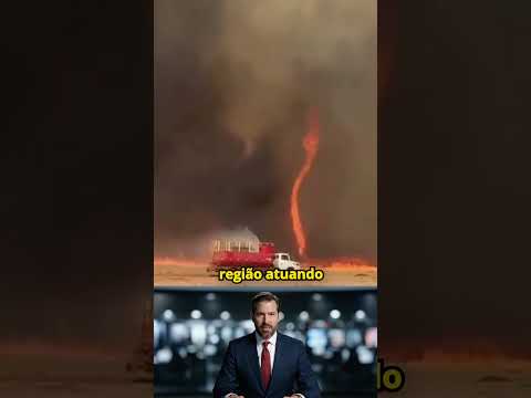 Tornado de fogo atinge região paulista.