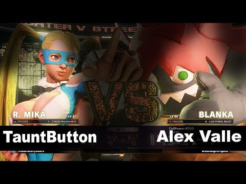 SFV/SF5 TauntButton (R.Mika) vs Alex Valle (Blanka) Ranked Match Set
