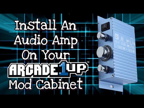 How To Install A Audio Amp On An Arcade1up Mod Cabinet - RetroPie Guy Tutorial